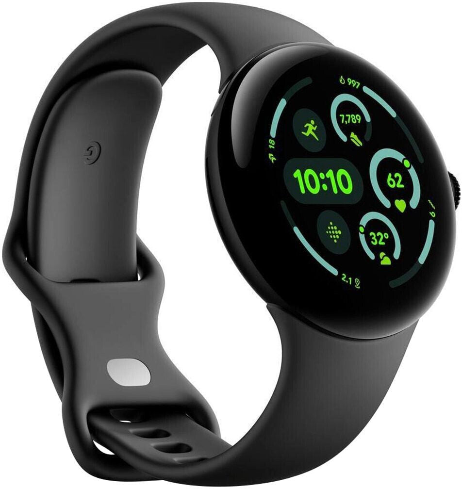 Google Pixel Watch 3 (2024) – 45mm Matte Black mit Obsidian Sportarmband Google Pixel Watch 3 (2024) – 45mm Matte Black mit Obsidian Sportarmband